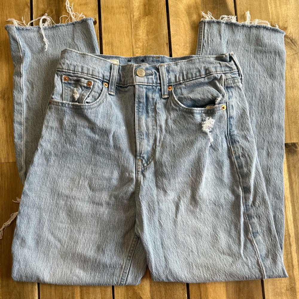 GAP Sky High Straight Denim